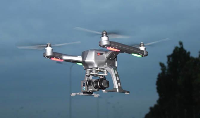 Autel quadcopter for real estate with return to home