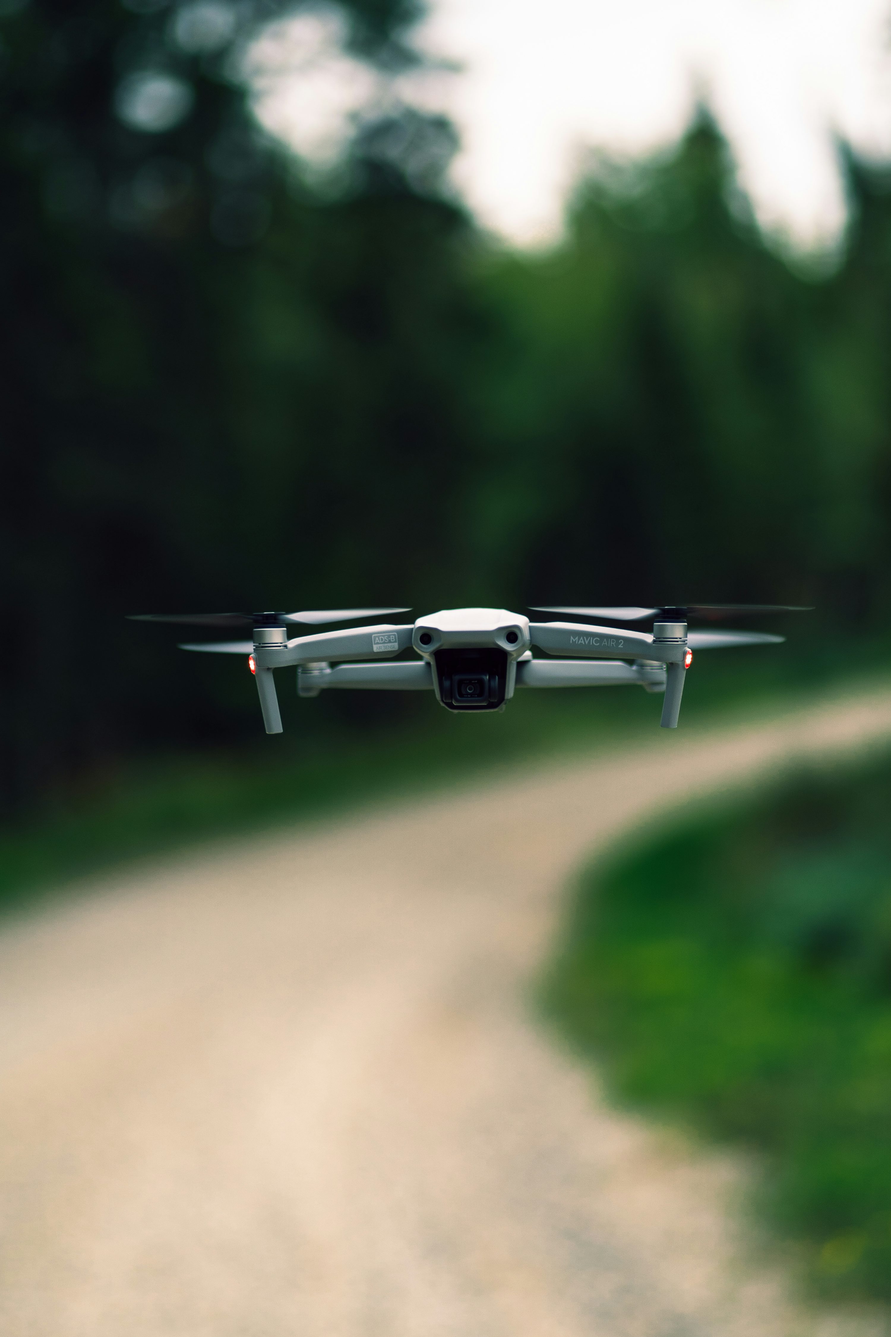 Parrot fpv drone for security with dual camera