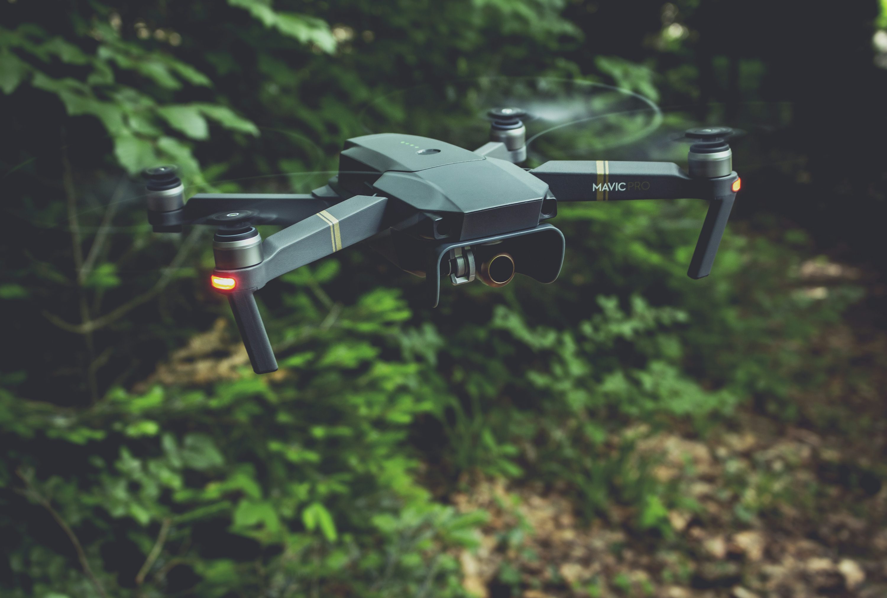 Parrot fpv drone for security with dual camera