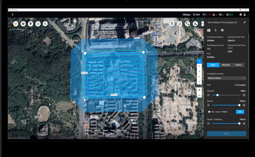 Yuneec fpv drone for environmental monitoring with live streaming