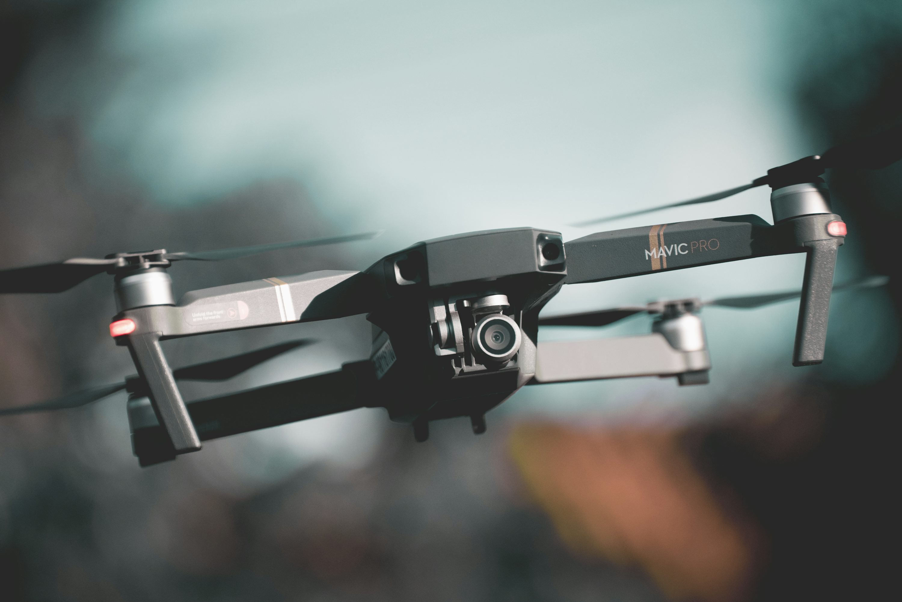 Parrot fpv drones for security with dual camera