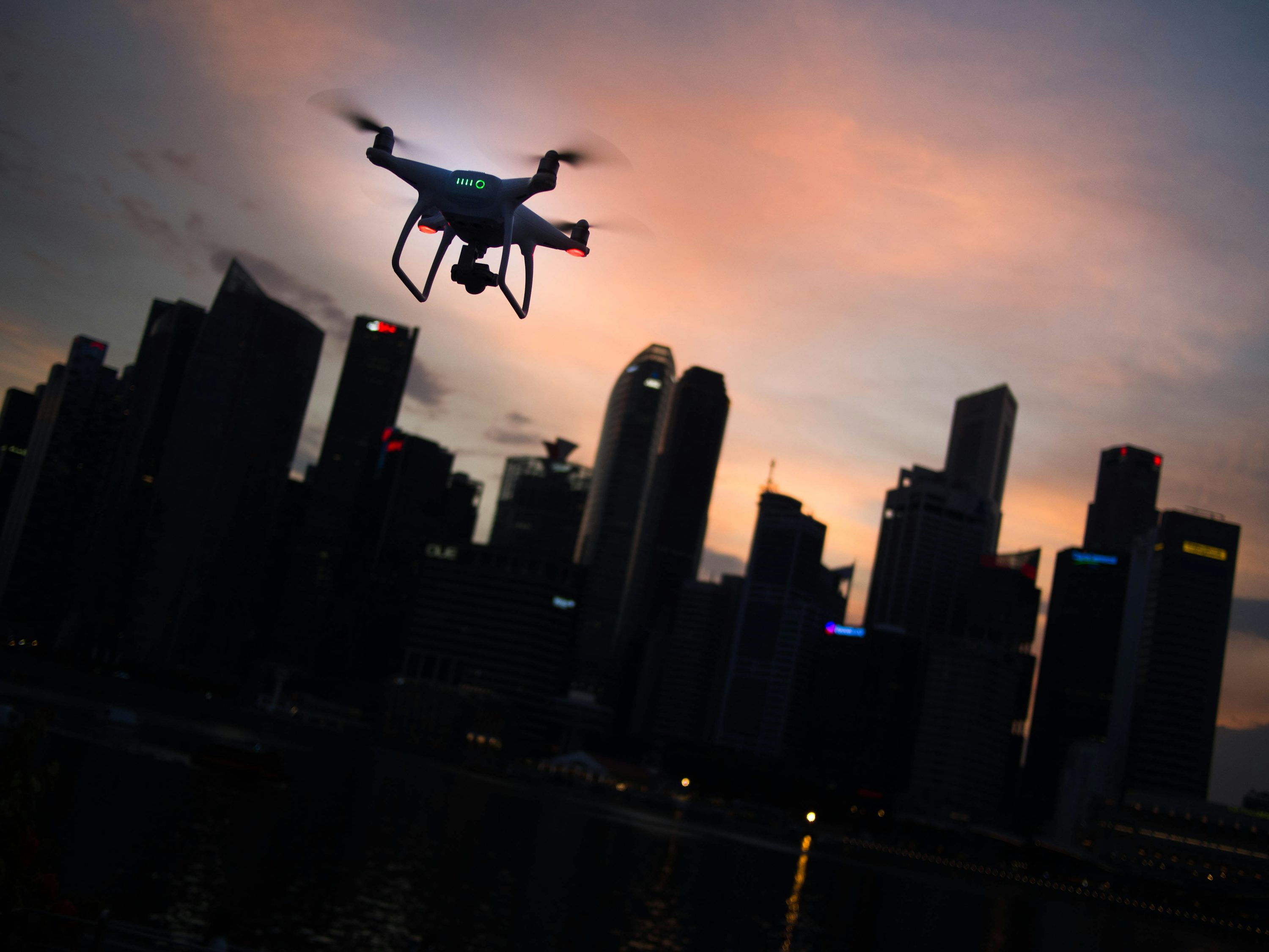 Skydio rc drone for aerial photography with follow me mode
