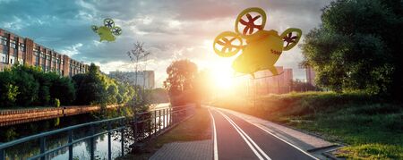 Eachine uav for construction with thermal camera