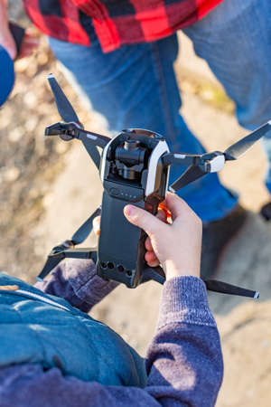 Autel fpv drone for mapping with waterproof