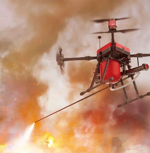 Skydio quadcopters for security with 1080p camera